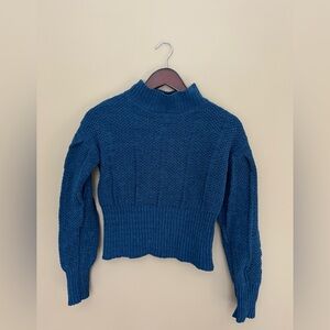 Elegant Teal Women's Turtleneck Sweater